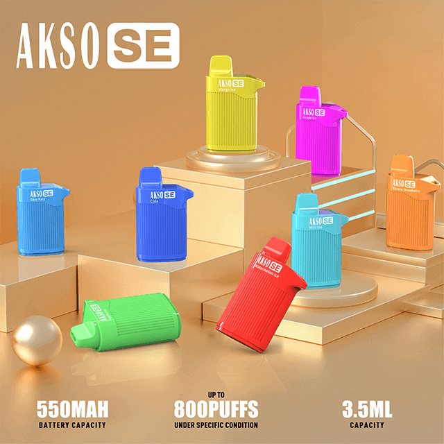 Caja de vapeo desechable HCigar AKSO SE 550mAh 800Puff