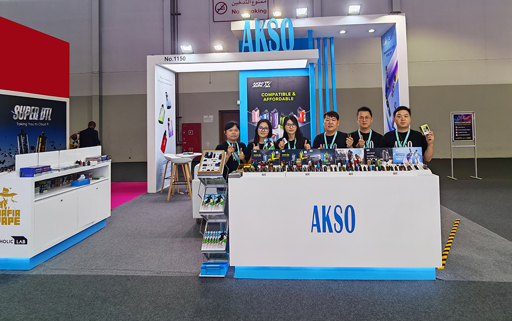 AKSO brilla en la feria de vapeo más grande del mundo