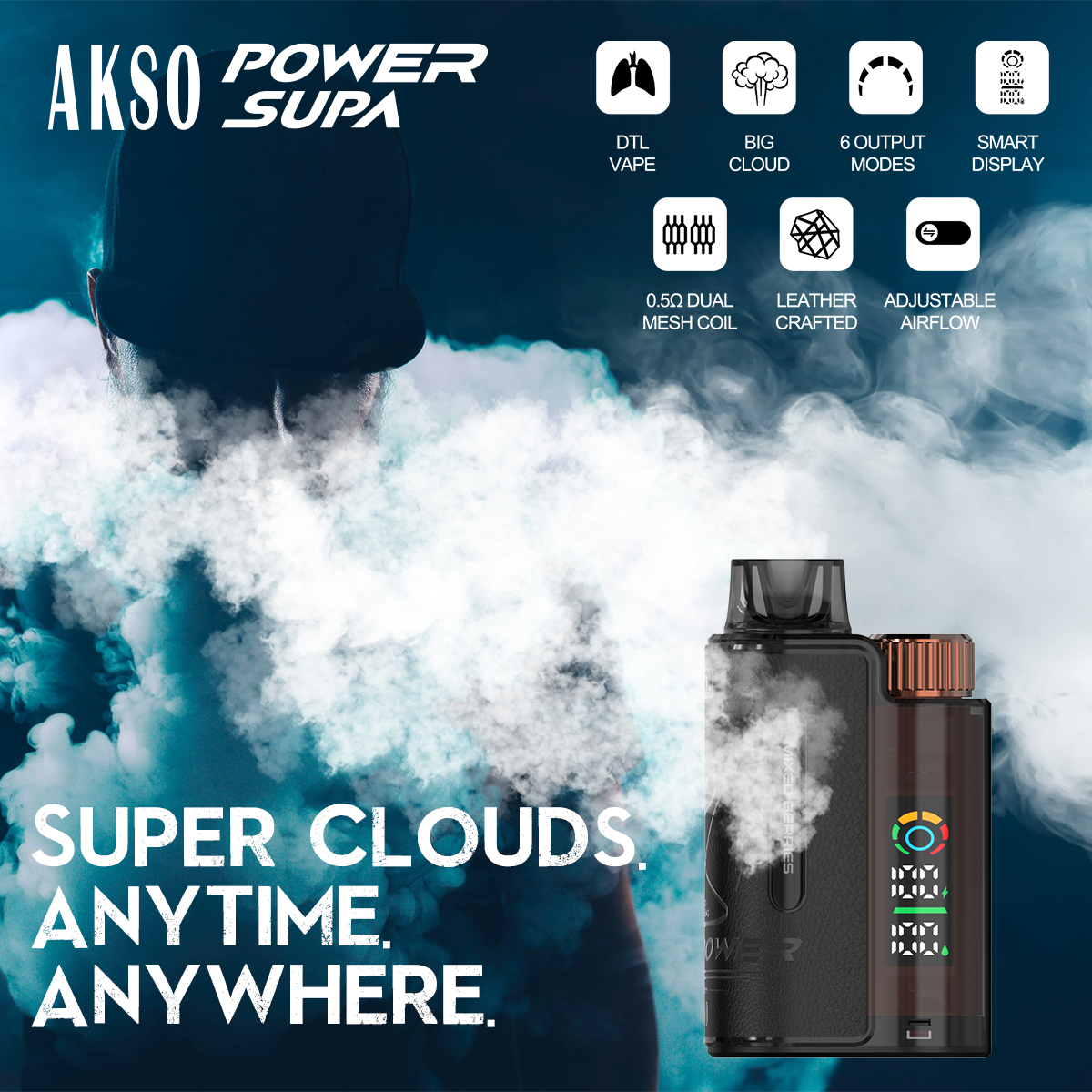 SUPA POWER - DTL Potencia variable Big Cloud 18000 Puffs 